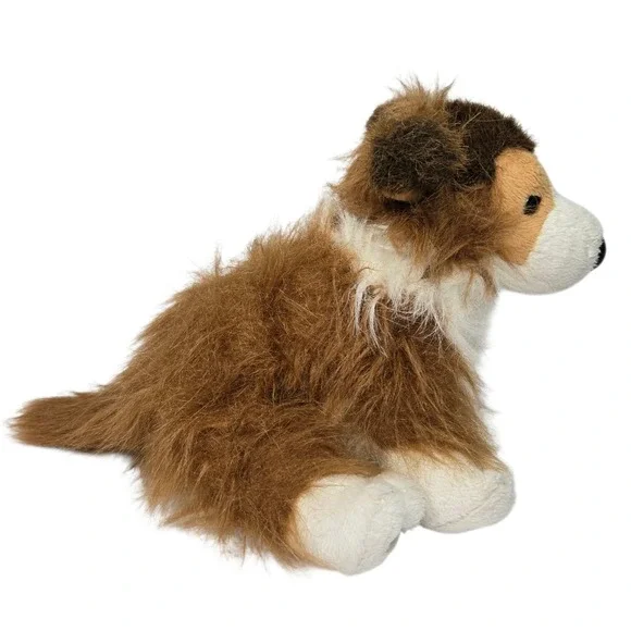 Ganz Webkinz Collie Dog Puppy HM149 9" Retired 2007 No Code Stuffed Animal Plush - Picture 6 of 10